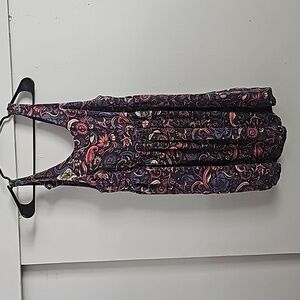 Vintage 90s celestial sun paisley print mini babydoll dress